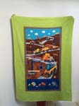 Badetuch mit Panel fertig genaeht 100 x 150cm Fr 65